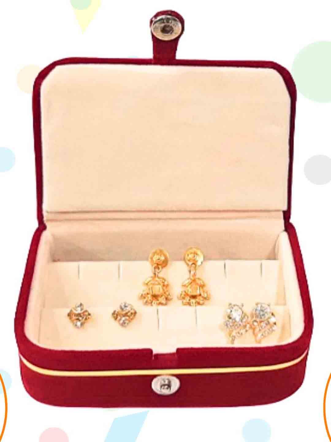 Ajabh Red Reusable Jewellery Organisers