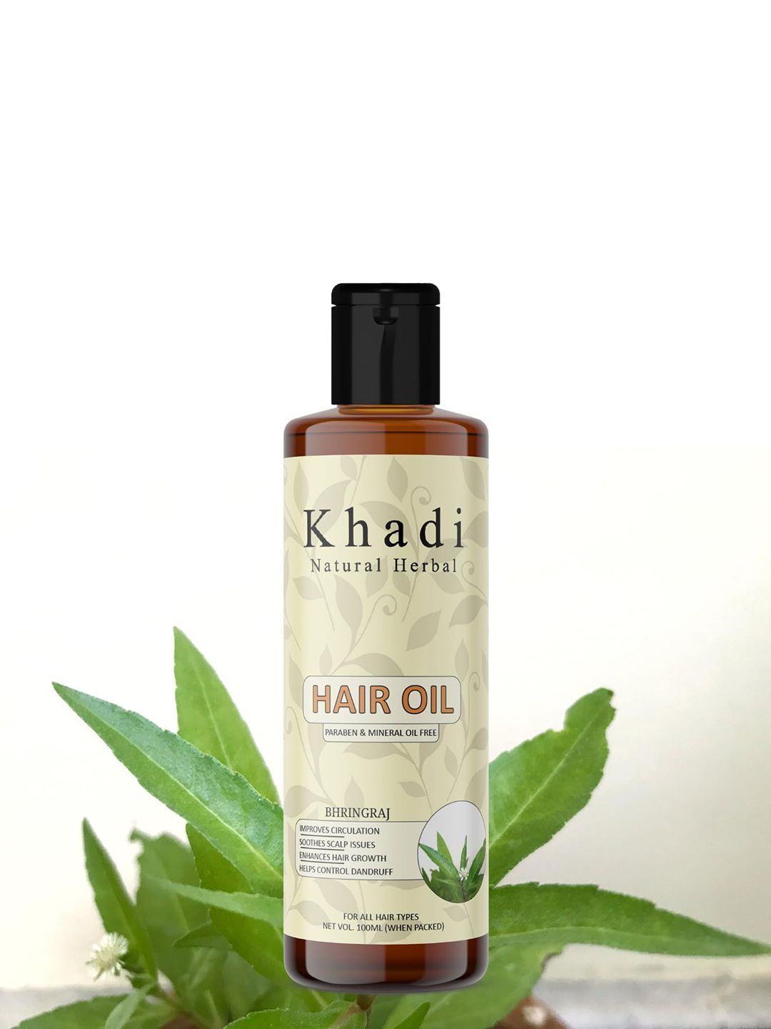 khadi natural herbal Bhringraj Hair Oil- 100 ml