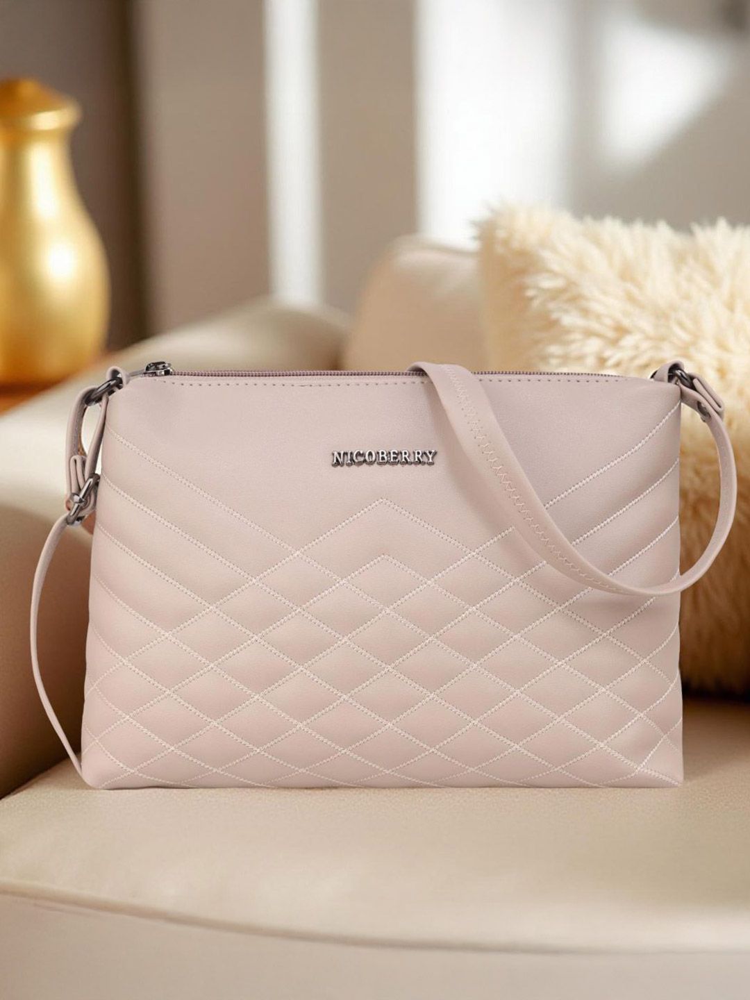 Nicoberry Women Textured Crossbody Sling Bag