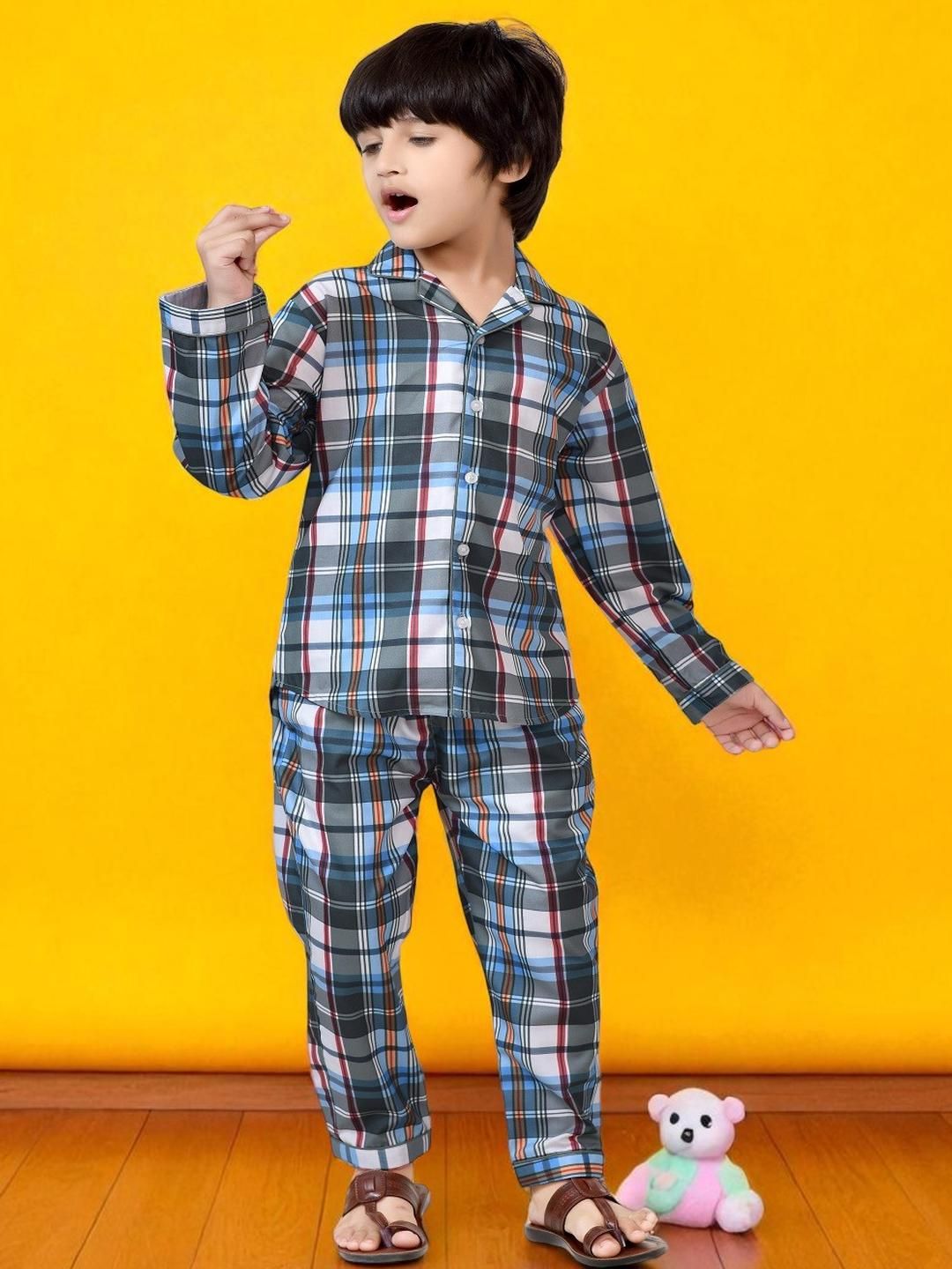 Club96 Multi Cotton Blend Printed Night suits