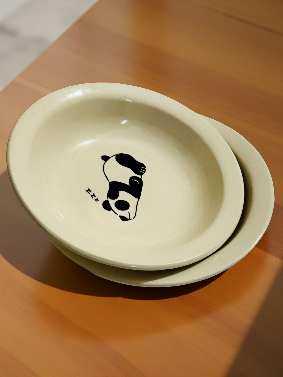 Lupaava White 2 Pieces Printed Ceramic Microwave Safe Plates