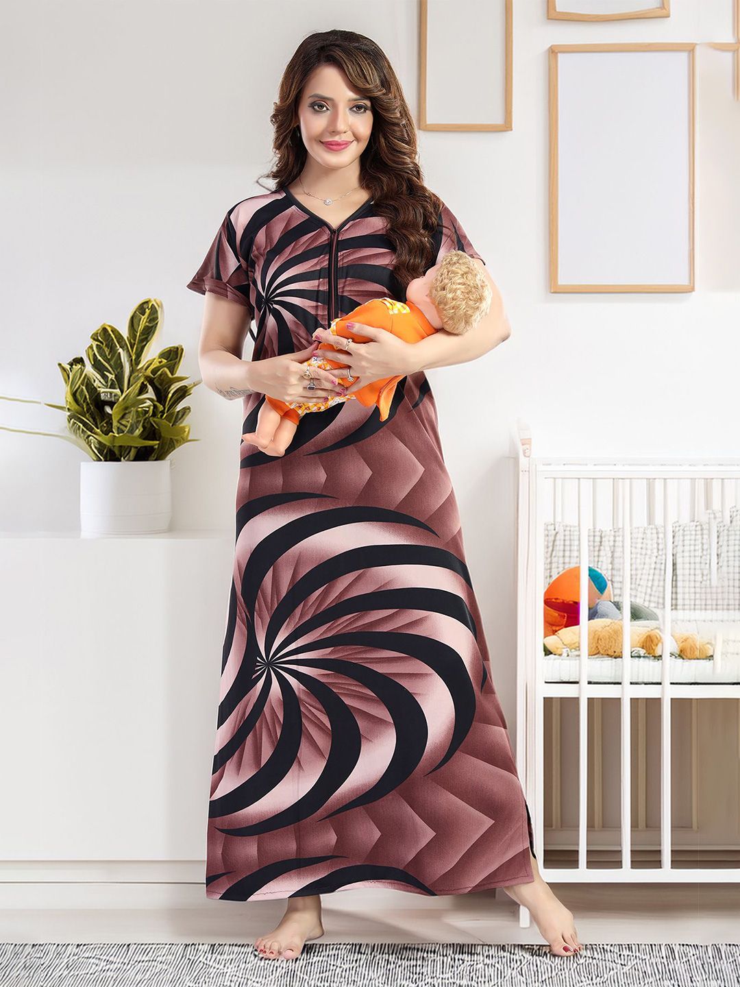BDE Printed Maxi Nightdress