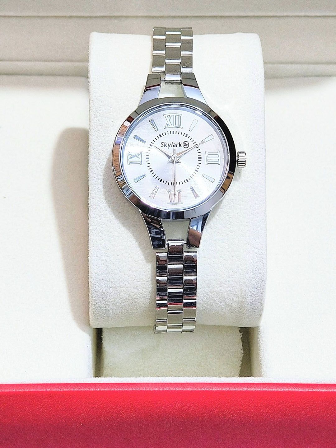 Buy Skylark Women Dial & Stainless Steel Straps Analogue Watch Nexa Roman Silver 1 -  - Accessories for Women