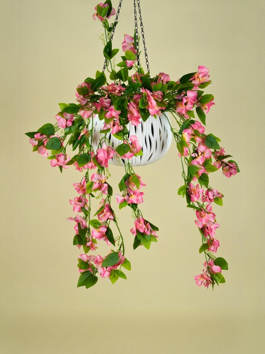 Interiors & More Pink 1 Pieces Hanging Artificial Flower