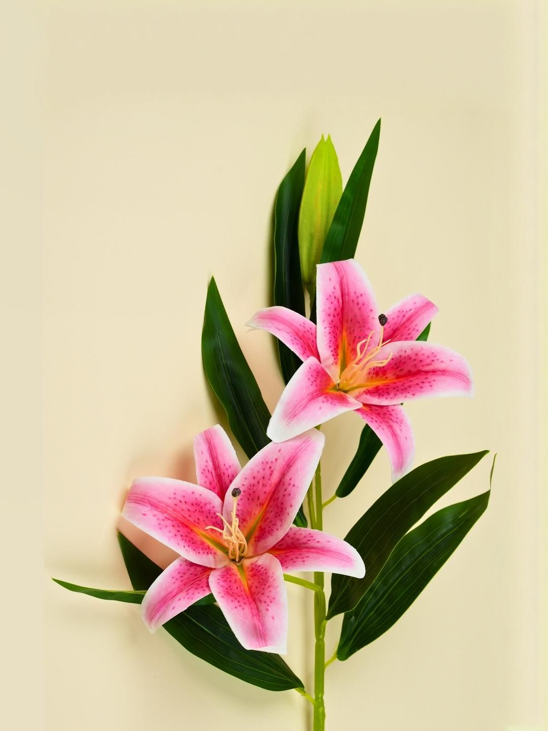 Interiors & More Fuchsia Artificial Flowers and Plant