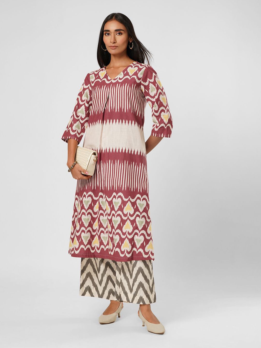 RANGMANCH BY PANTALOONS Women Geometric Printed A-Line Kurta