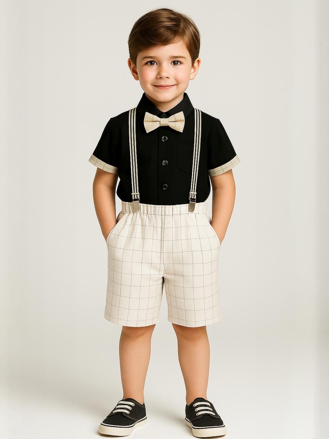TOGEPI Kids-Boys Grey Clothing Set