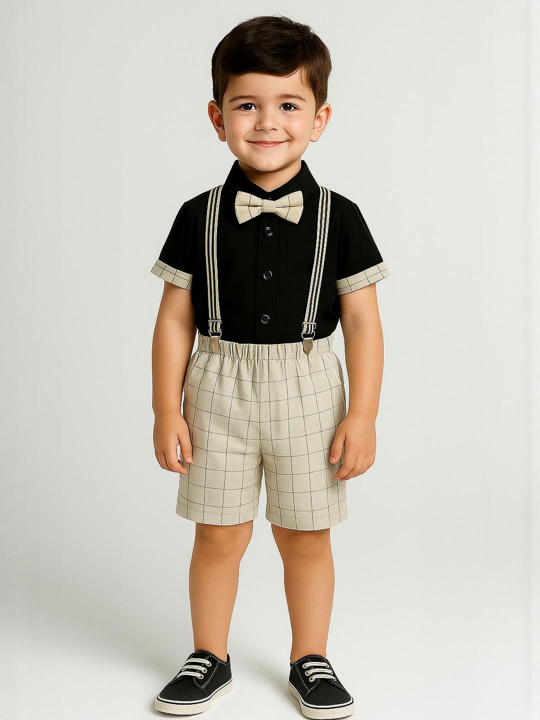 TOGEPI Kids-Boys Grey Clothing Set