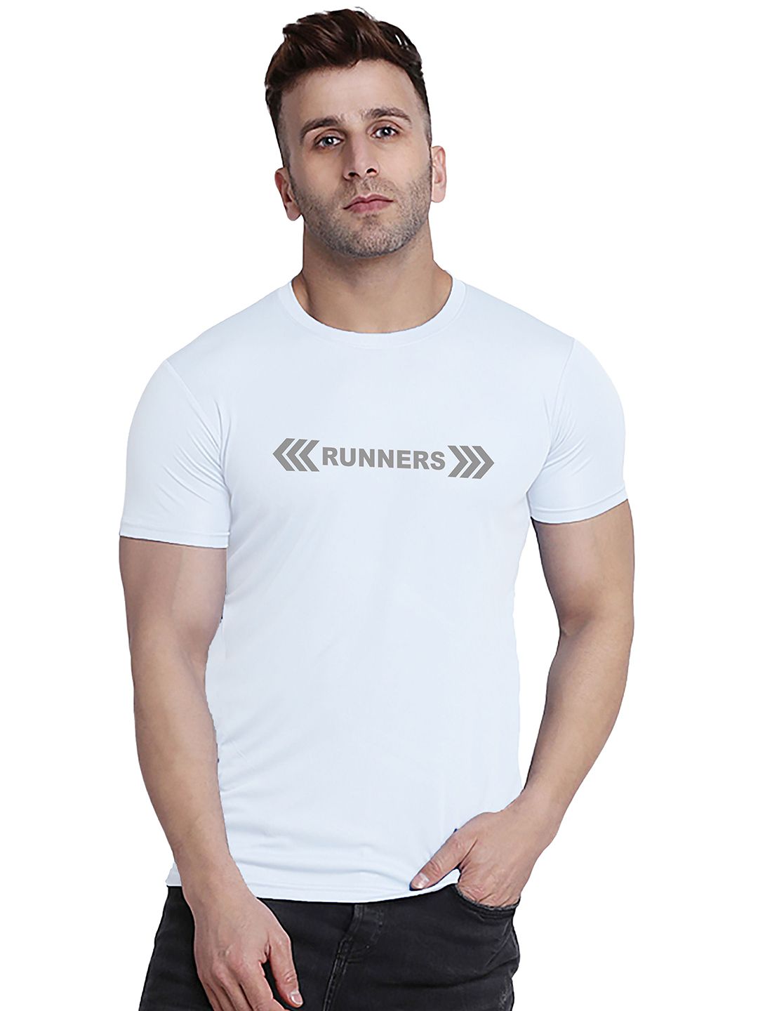 TQH Men Typography Printed Slim Fit T-shirt