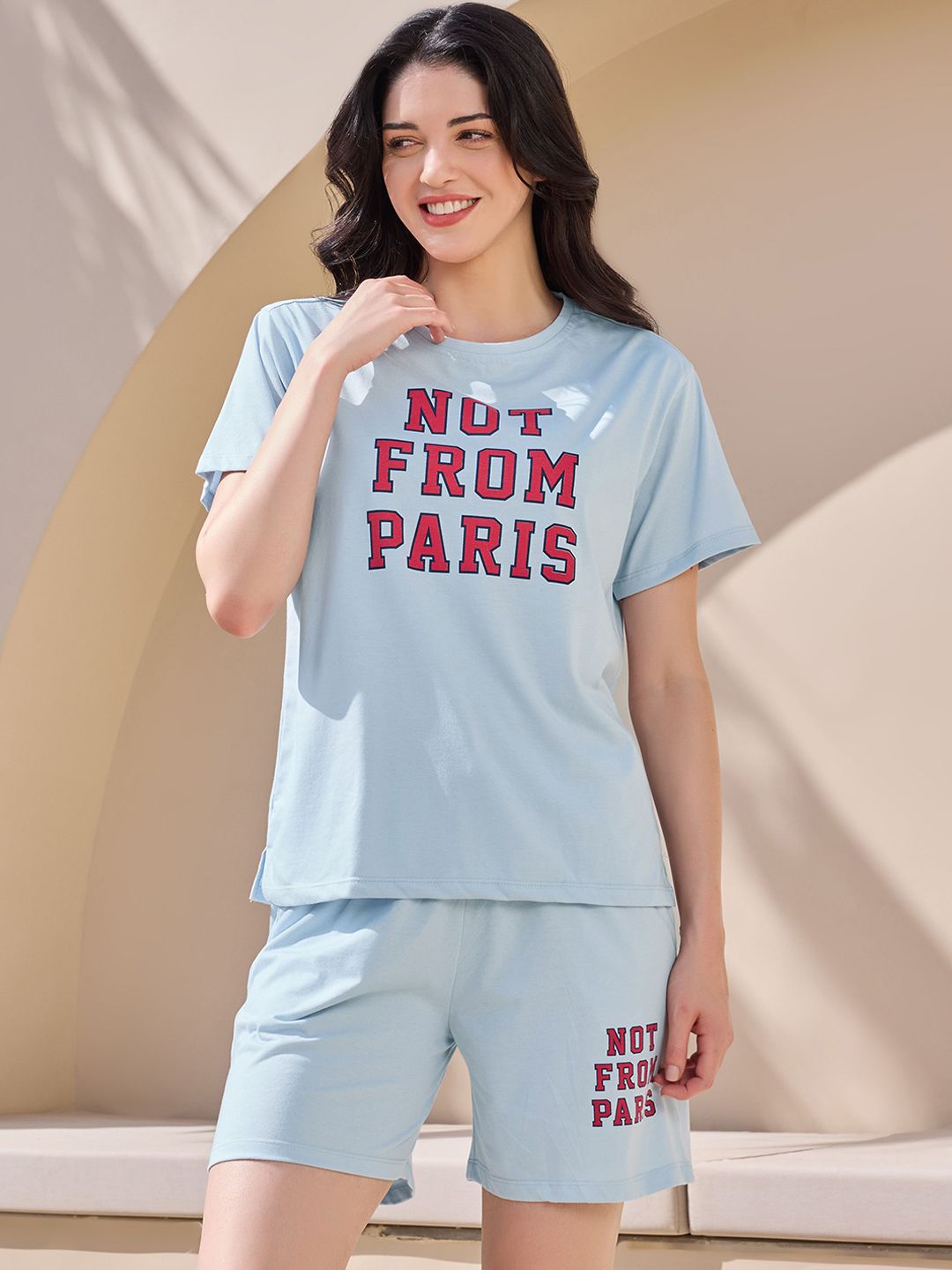 Buy ETC X Beebelle  Printed Top & Shorts Co Ord Set -  - Apparel for Women