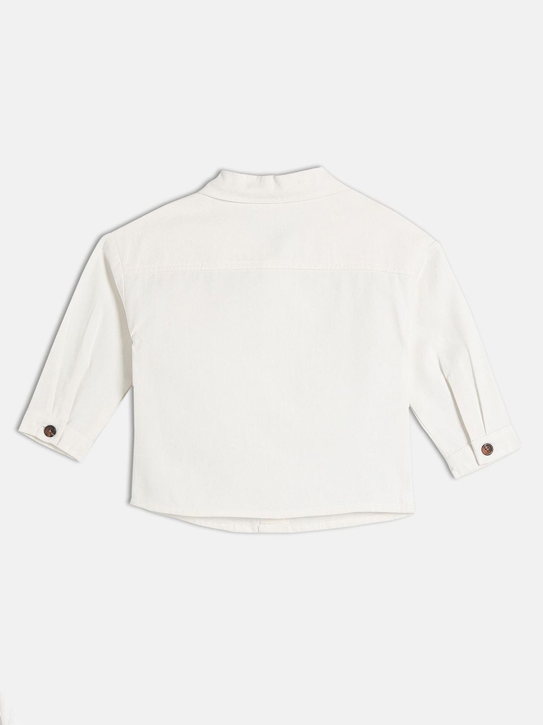 Girls Floral Embroidered Shirt Collar Shirt Style Top 2