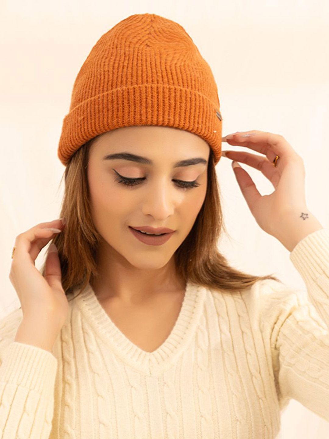ARMISTO Women Ribbed Winter Beanie Cap