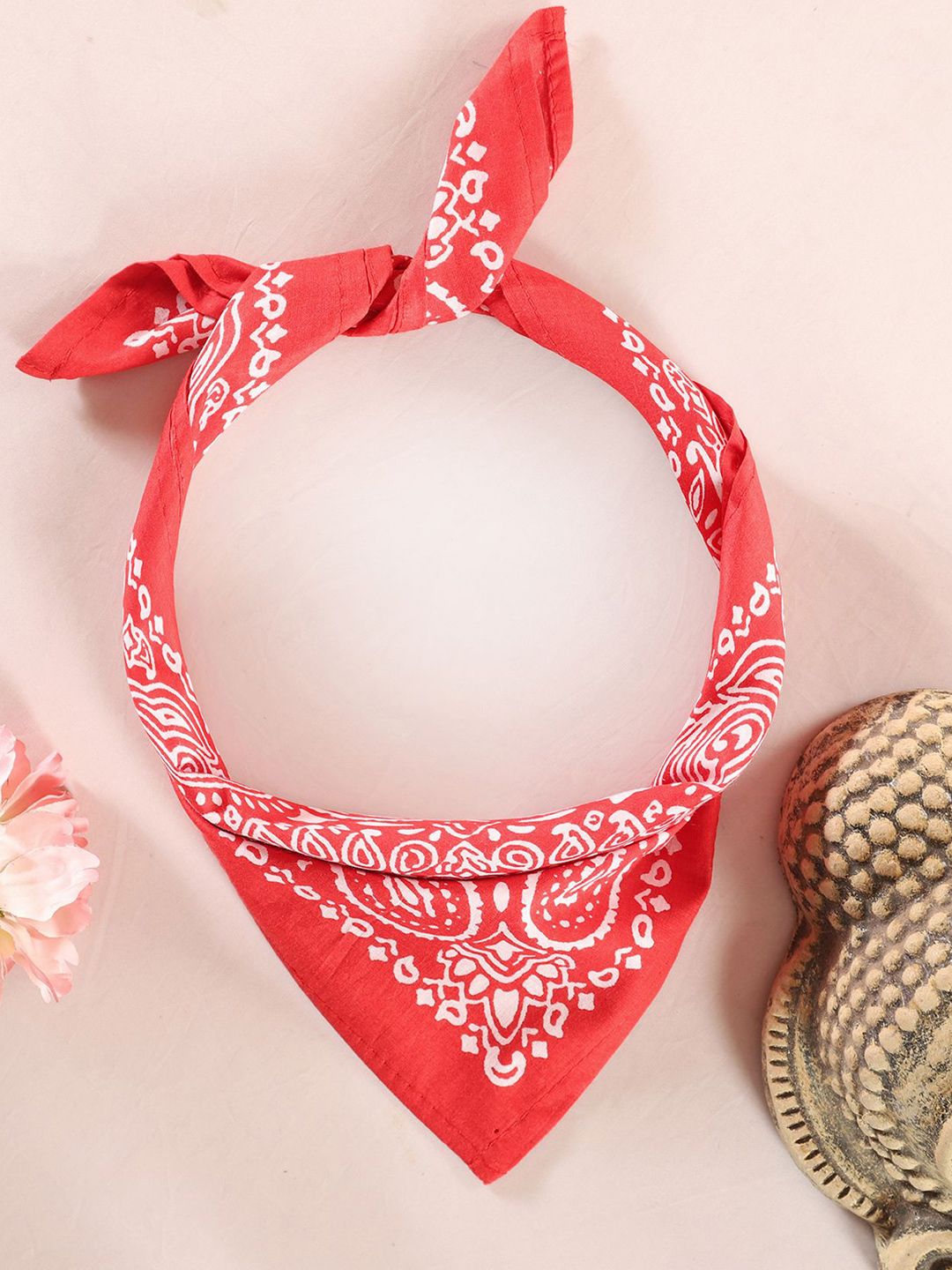 HANDICRAFT PALACE Women Paisley Printed Pure Cotton Bandana Headband