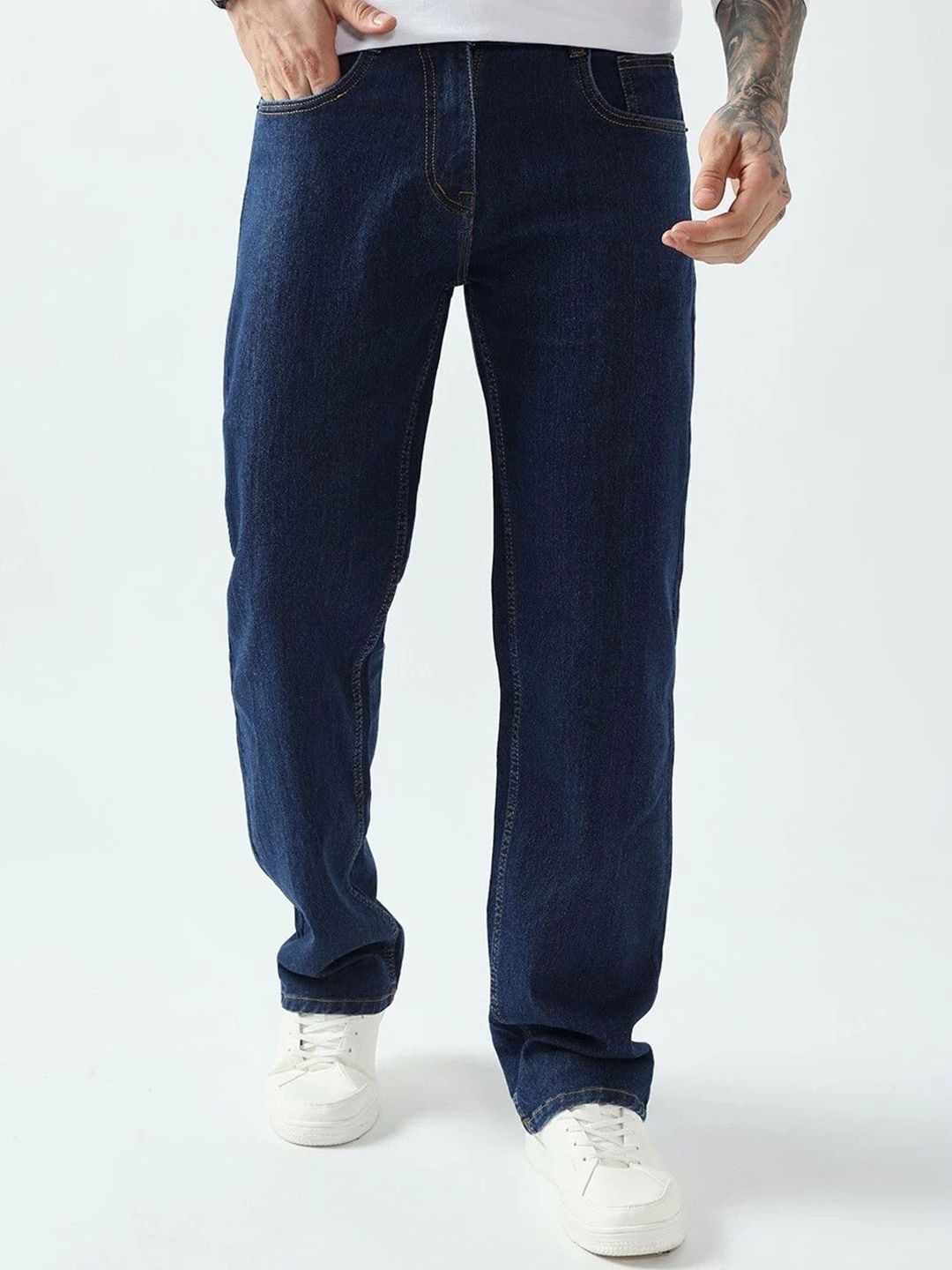 DENIMLOOK Men Mid-Rise Baggy Stretchable Jeans
