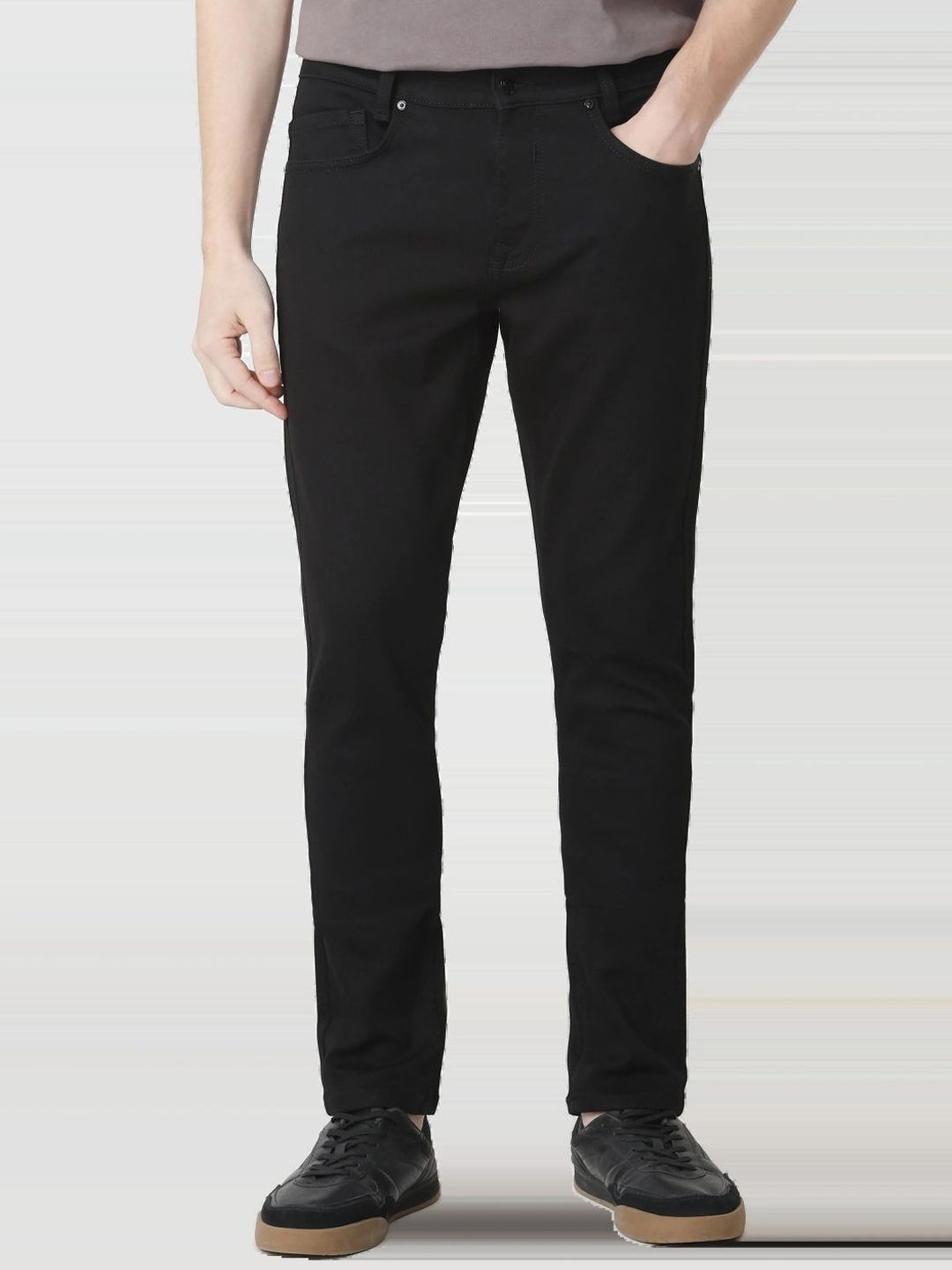 Mufti Men Skinny Fit Mid-Rise Stretchable Jeans