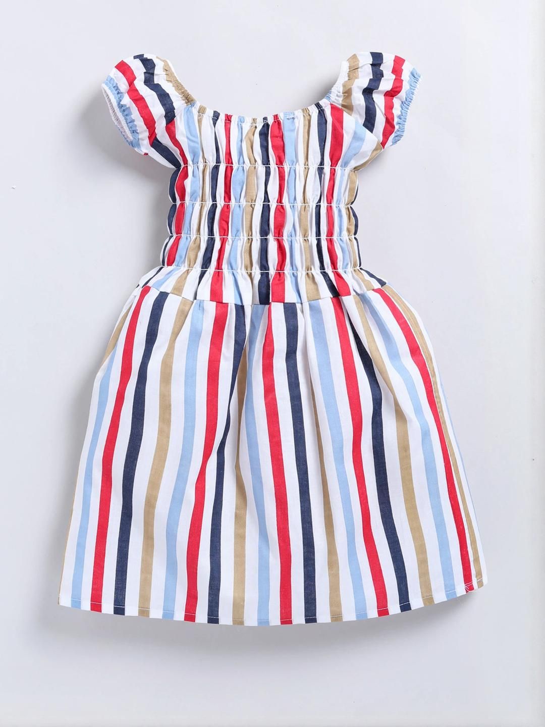 CHANDRIKA Girls Multicolured Viscose Rayon Dresses