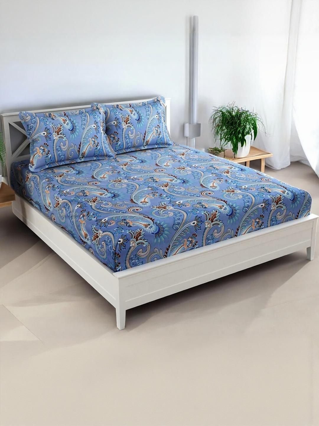 Buy WELLNEST Microfiber Fitted King Bedsheets -  - Home for Unisex