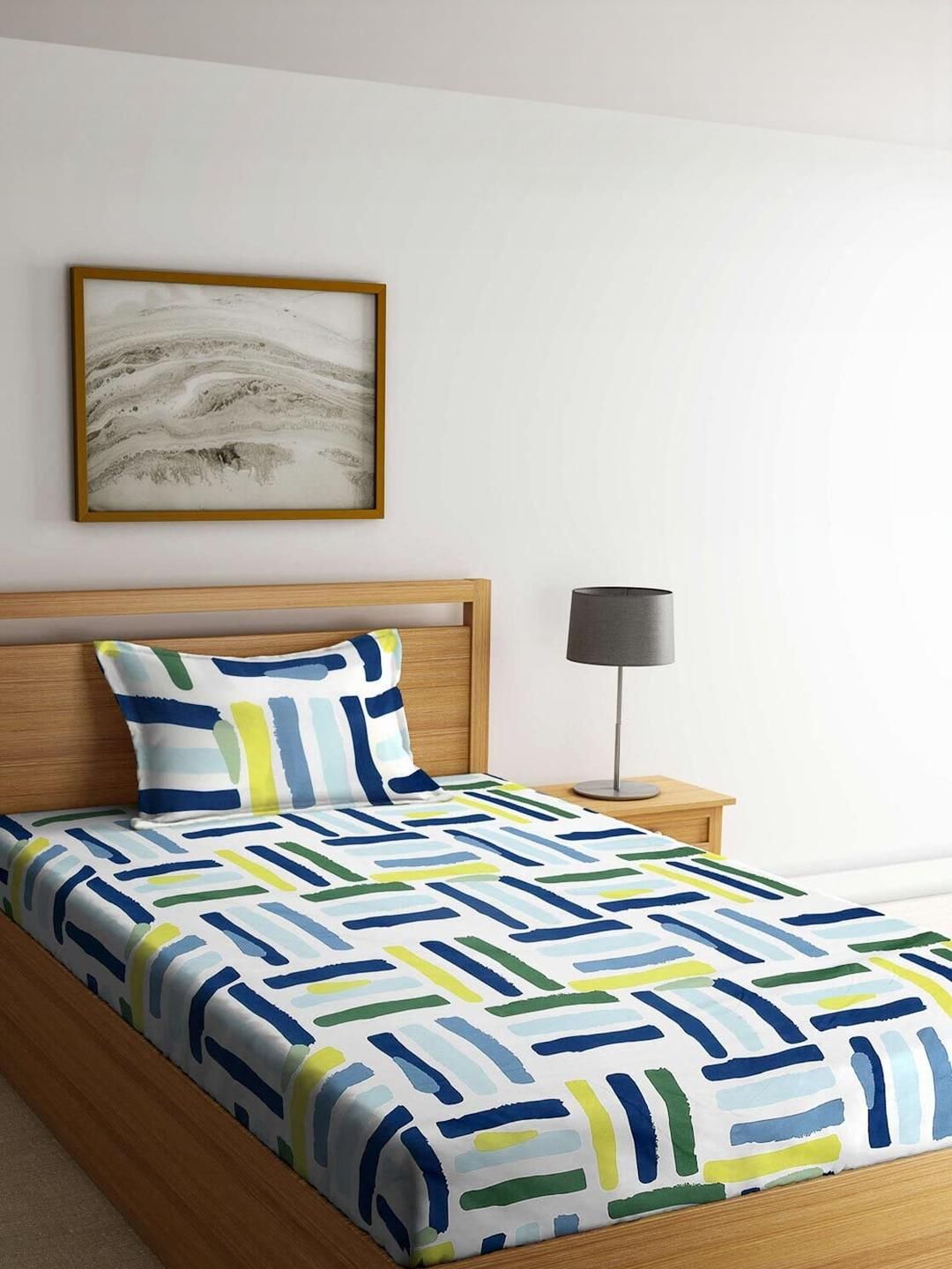 WELLNEST Microfiber Fitted Single Bedsheets
