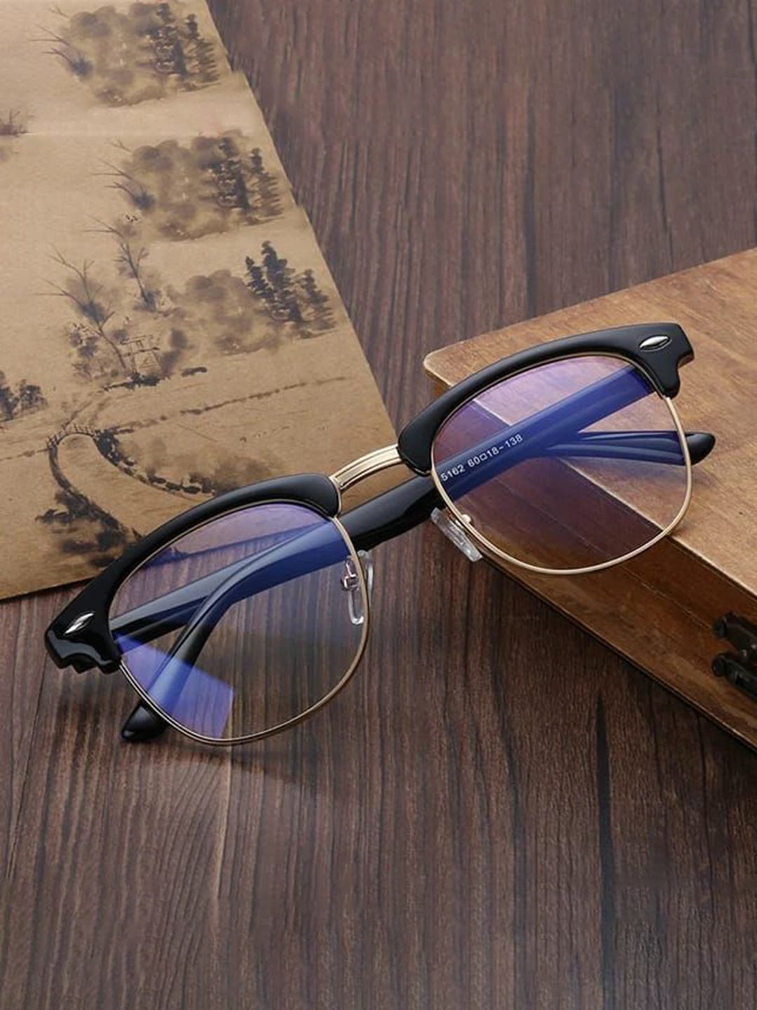 LEGEND EYEWEAR Unisex Half Rim Round Frames