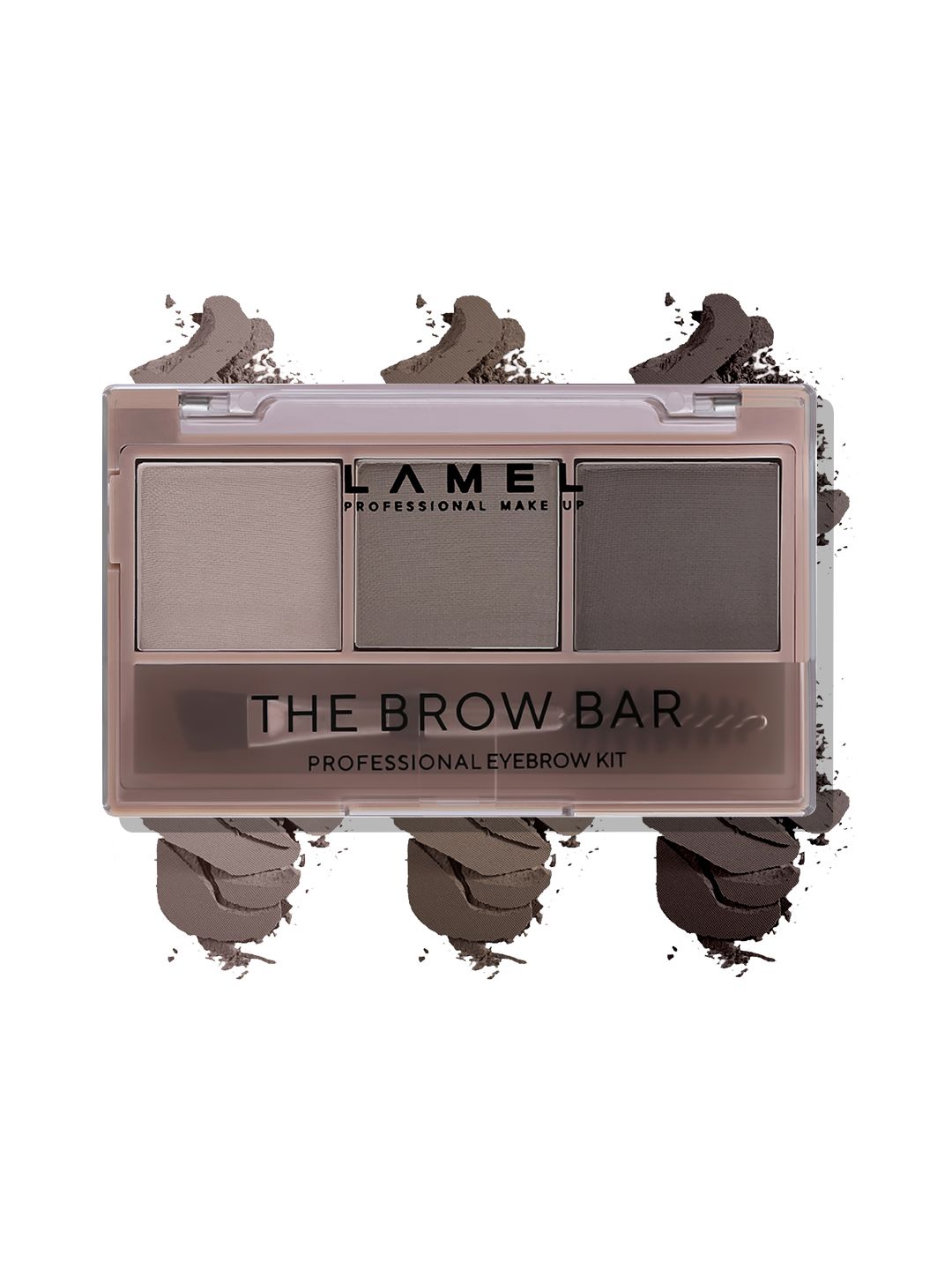 LAMEL The Brow Bar 3 Shades Professional Eyebrow Kit 4.5g - Mid Brown 401