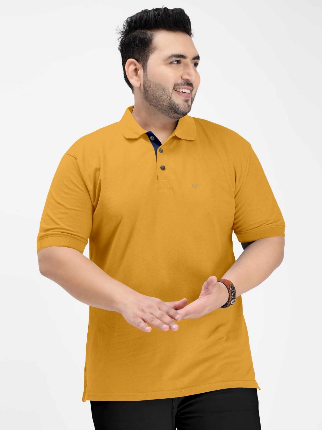 Triptee Polo Collar Short Sleeves Pure Cotton T-shirt