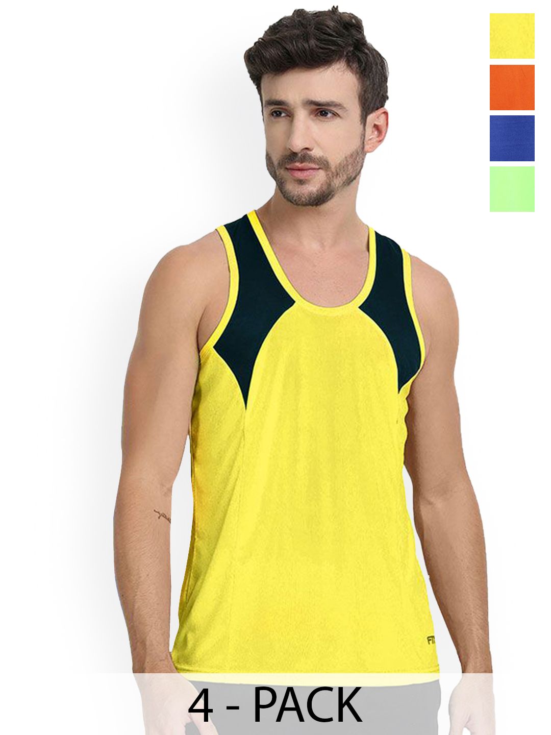 FTX Pack Of 4 Color Blocked Breathable Vests  727_1-727_3-727_4-727_9_S