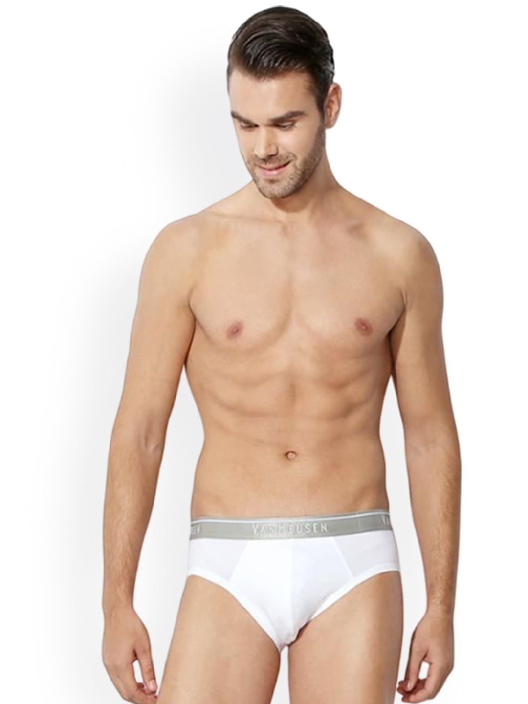 Buy Van Heusen Innerwear Mid Rise Basic Briefs IHIQBR1SWH30001 -  - Apparel for Men