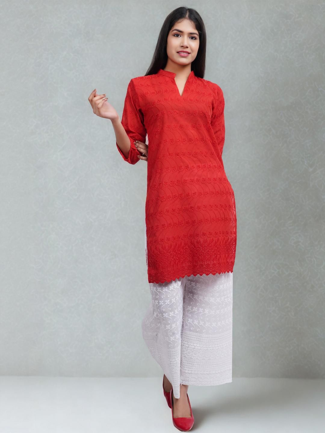Mytrendzs Women Red Kurtas