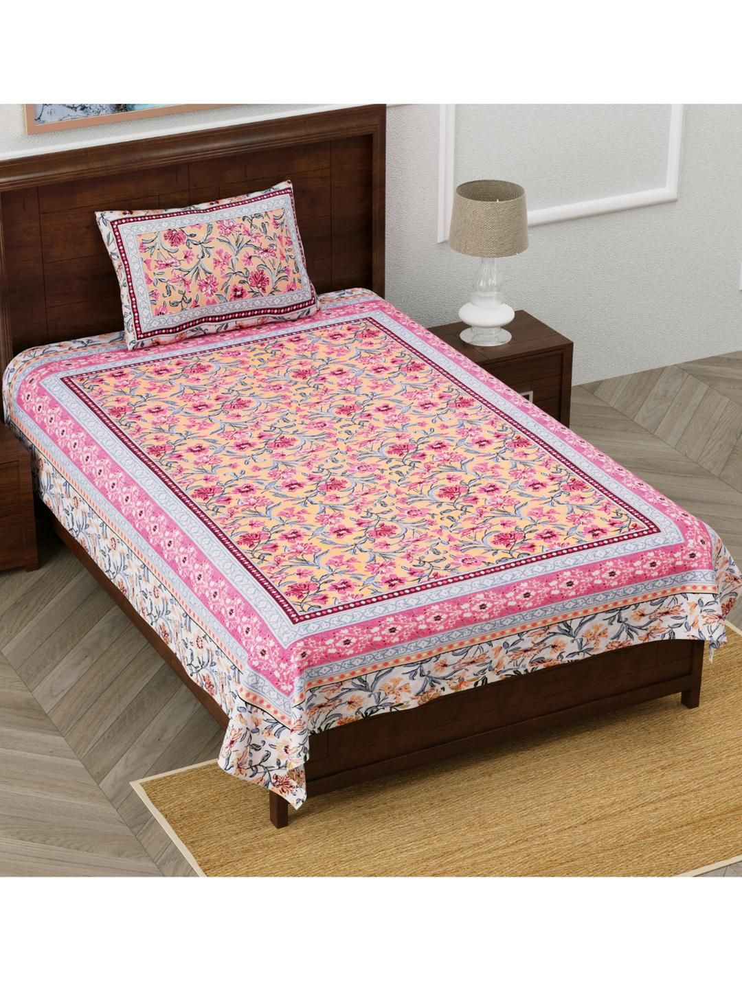 Shubastik Pink Bedsheets