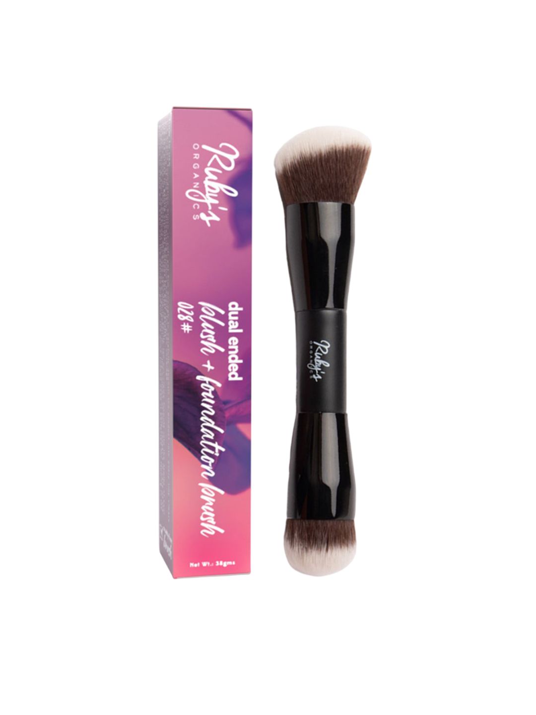 Ruby's Organics Dual Ended Blush & Foundation Brush