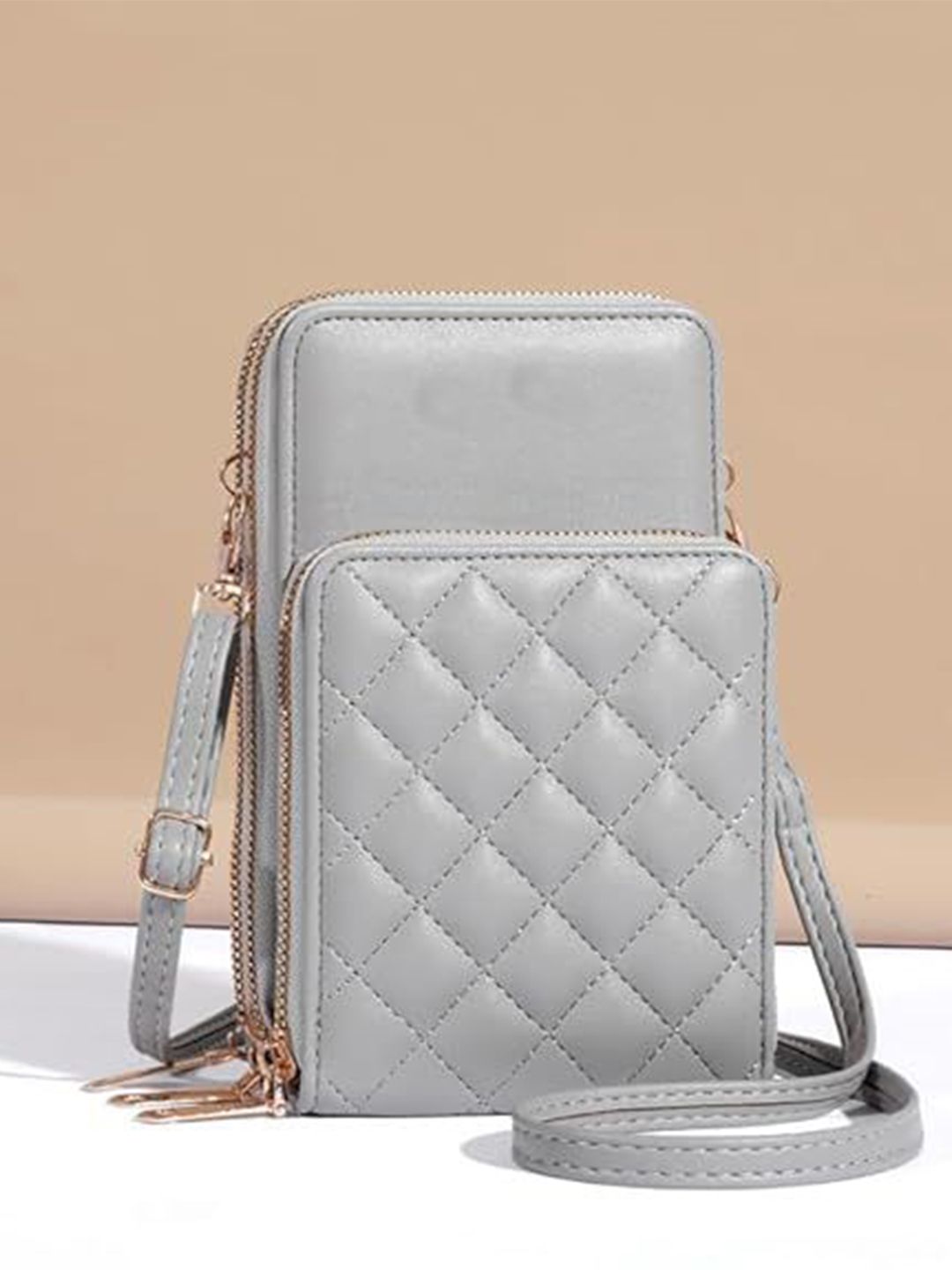 VALERIE Quilted Structured Sling Bag