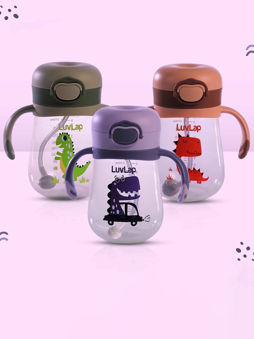 Buy LuvLap Purple Bite Resistant Baby Sipper300ml -  - Accessories for Unisex Kids