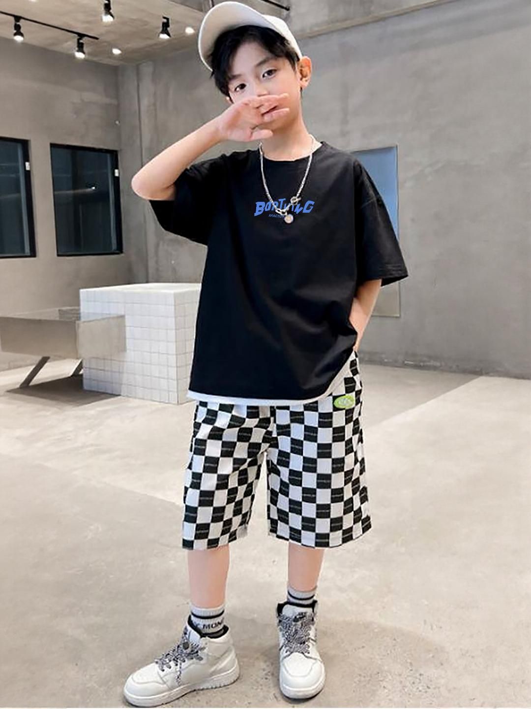 ACTLIVE Boys half sleeve T-shirt and shorts set