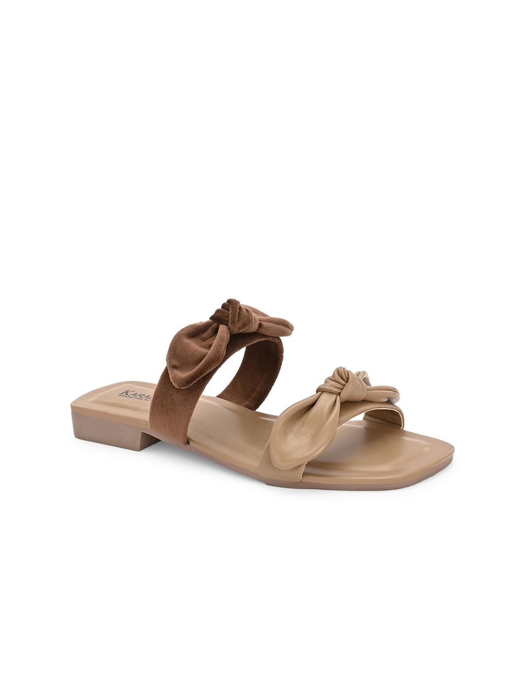 KARADDI Women No Back Strap Open Toe Flats