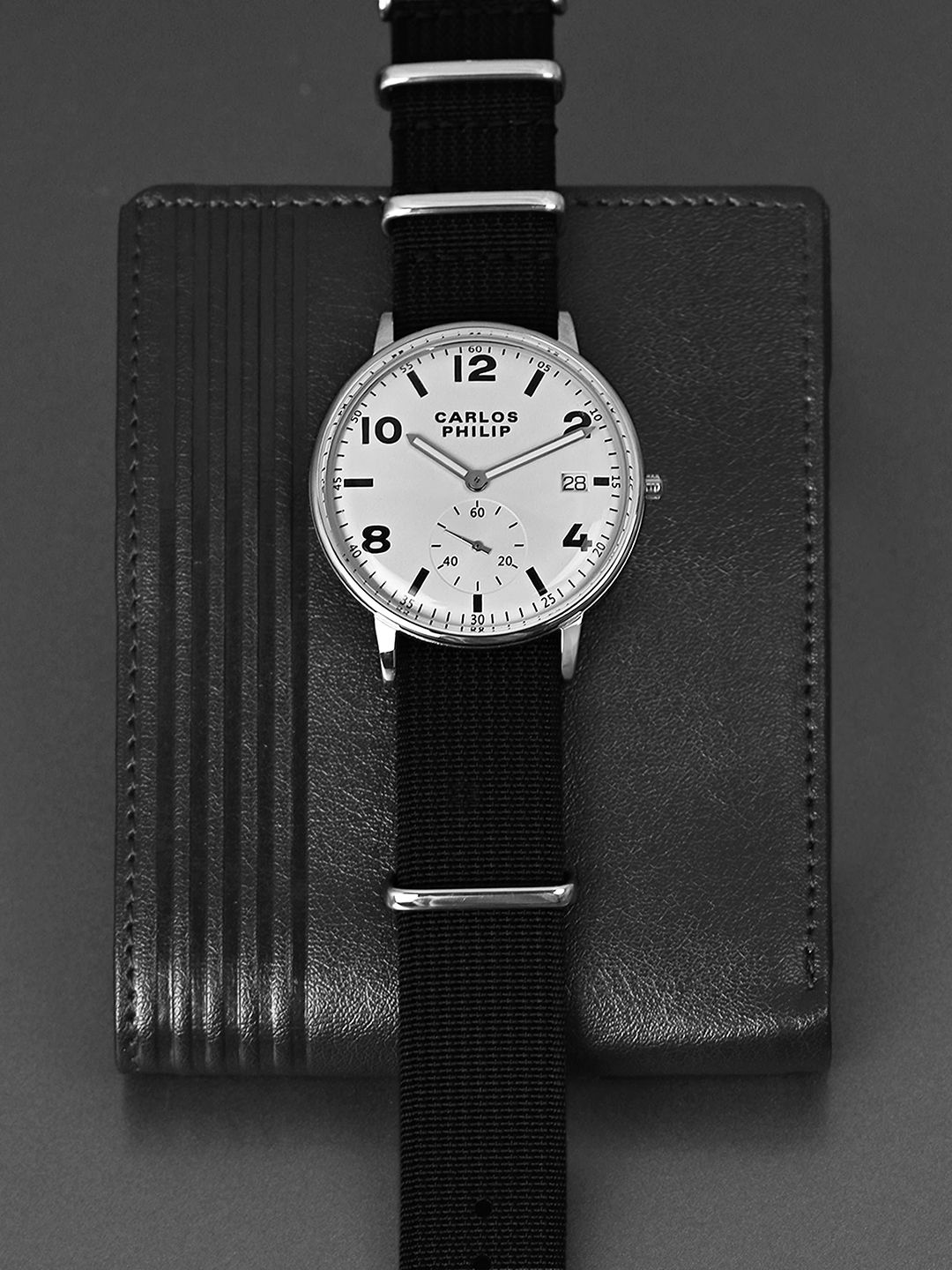 CARLOS PHILIP Men Brass Dial & Straps Analogue Watch Heritage 4470-1