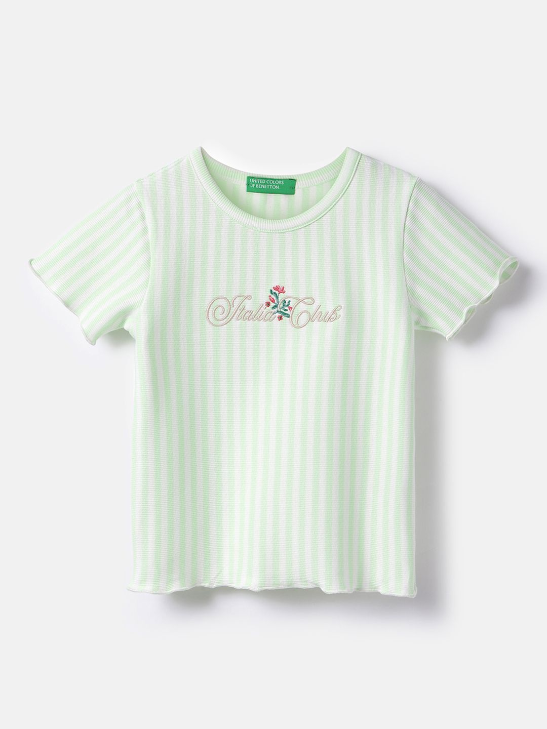 Girls Striped Regular Top