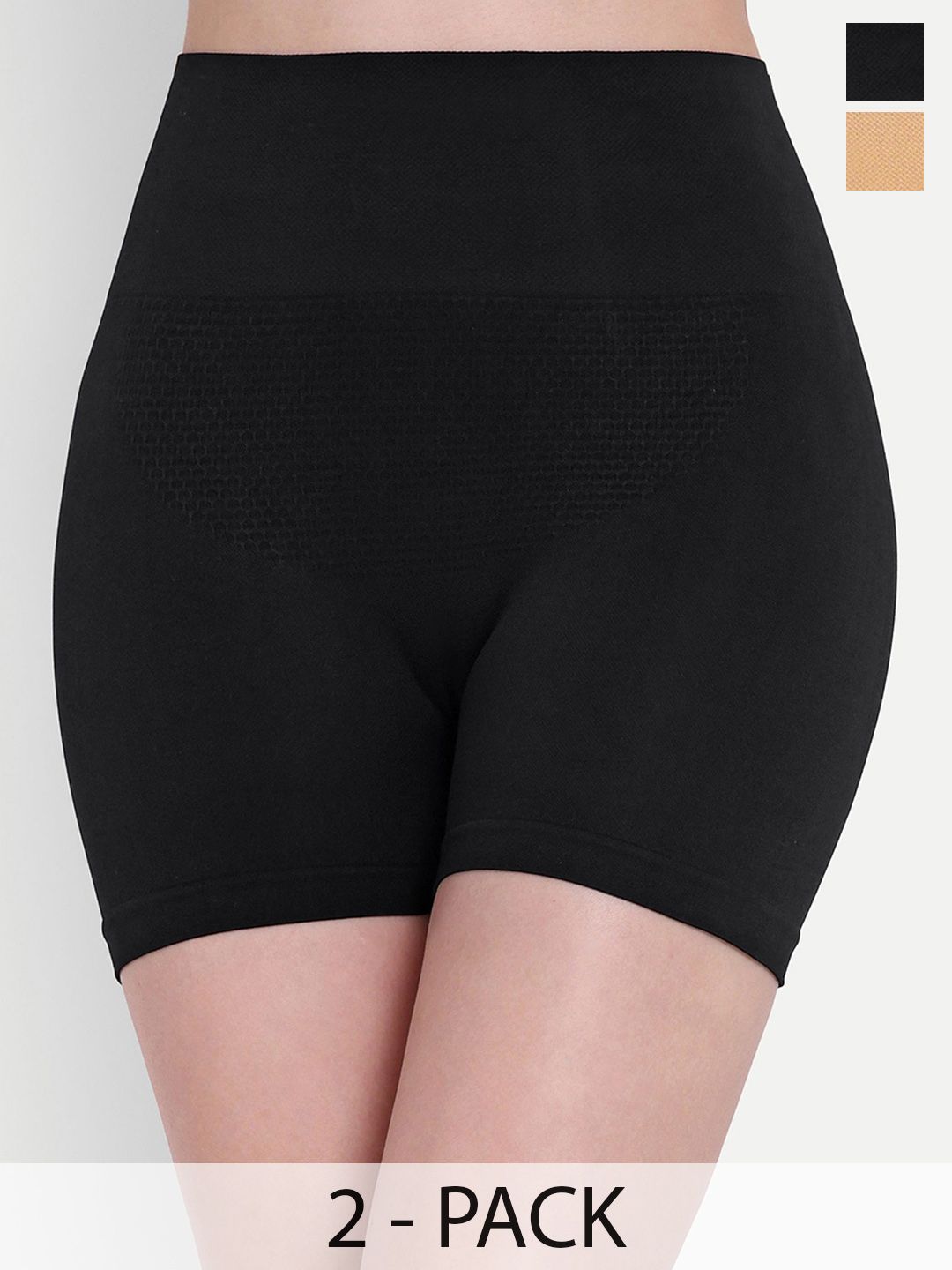 CALBONE Pack Of 2 High-Rise Tummy & Thigh Shaper