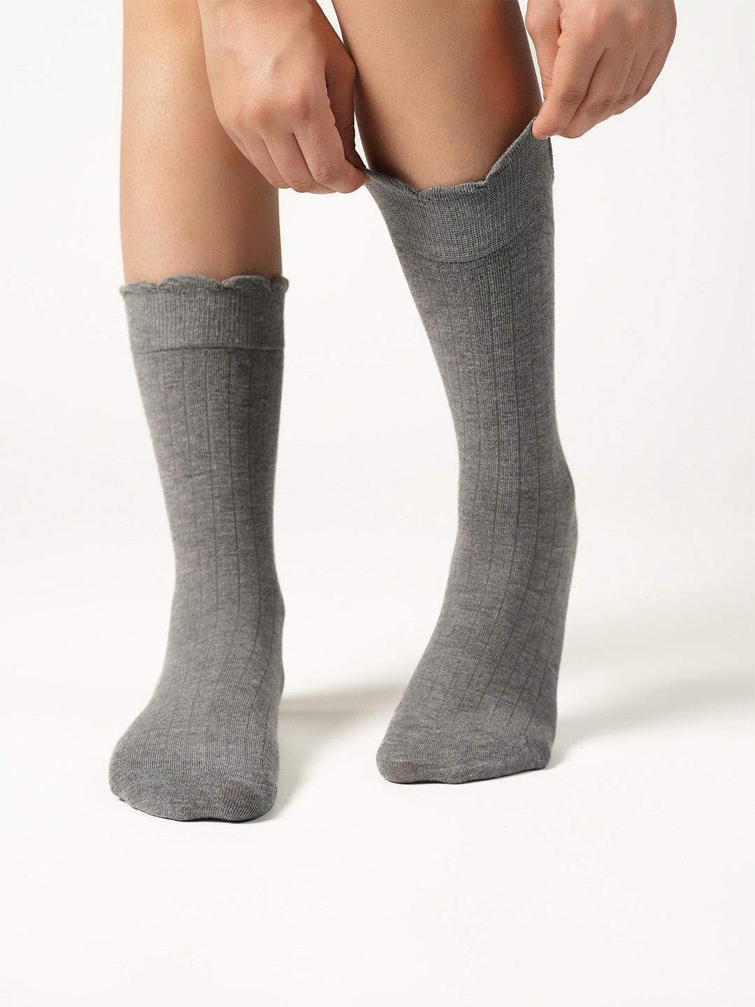 Theater Women Fierce Felons  Ribbed Calf-Length Socks