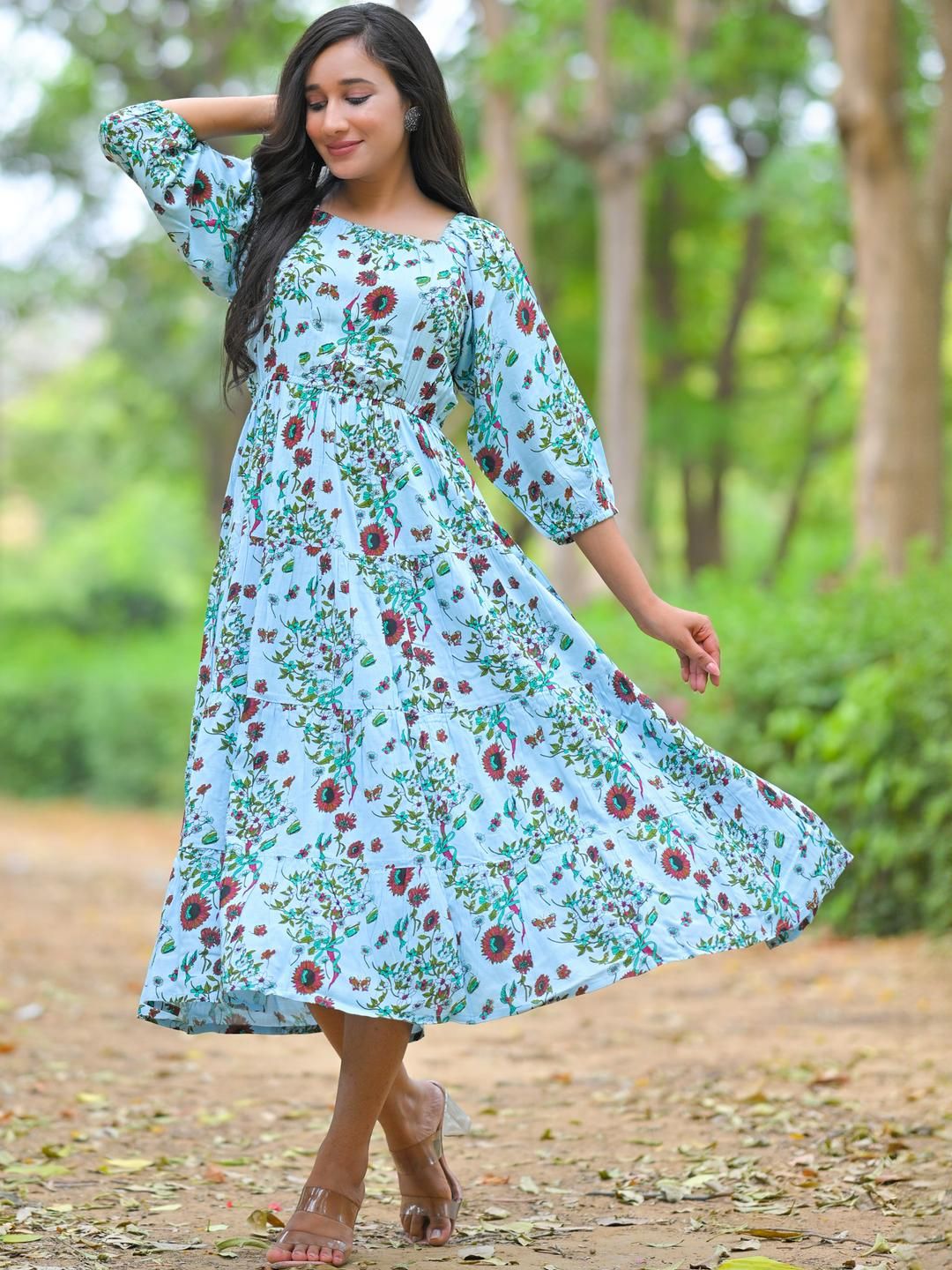YASH GALLERY -Women Blue Dresses