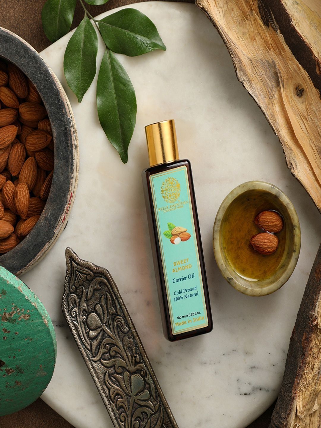 RYLLZ ESSENTIALS Sweet Almond Carrier Oil - 100 ml