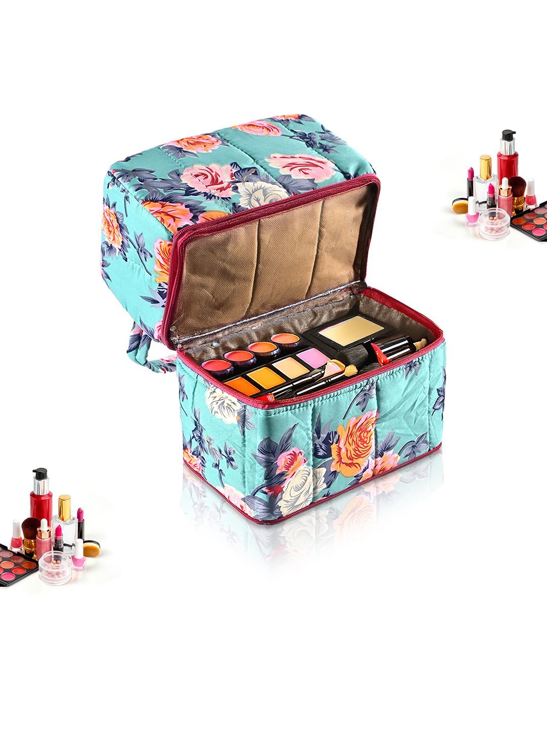 Kuber Industries Printed Breathable Makeup Pouch