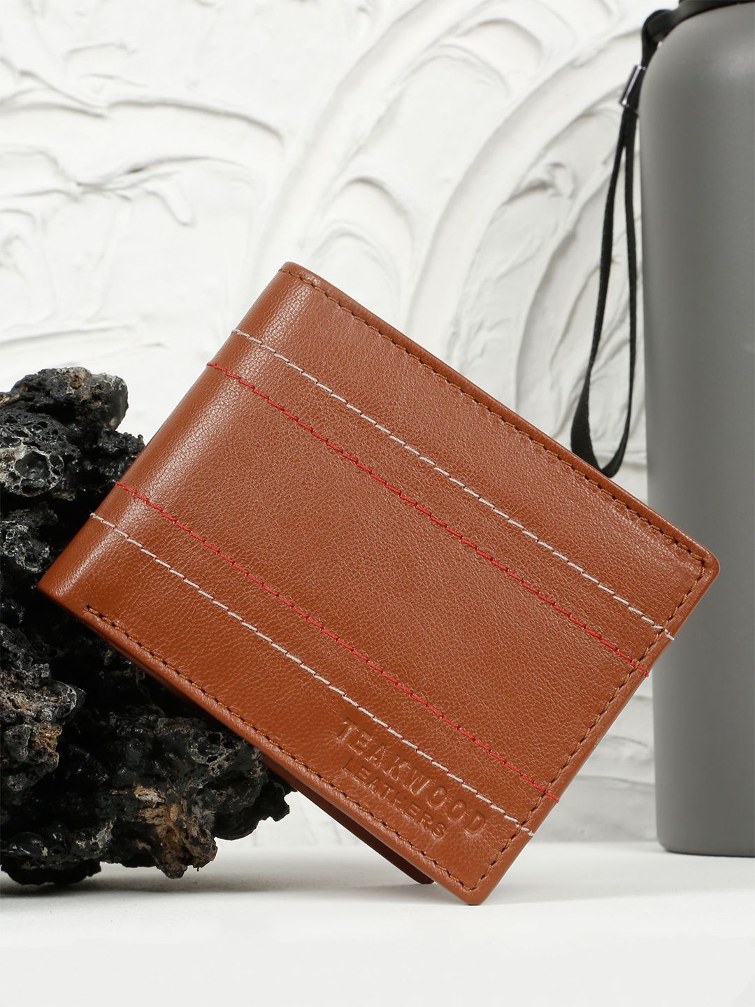 Teakwood Leathers Men Leather Two Fold Wallet
