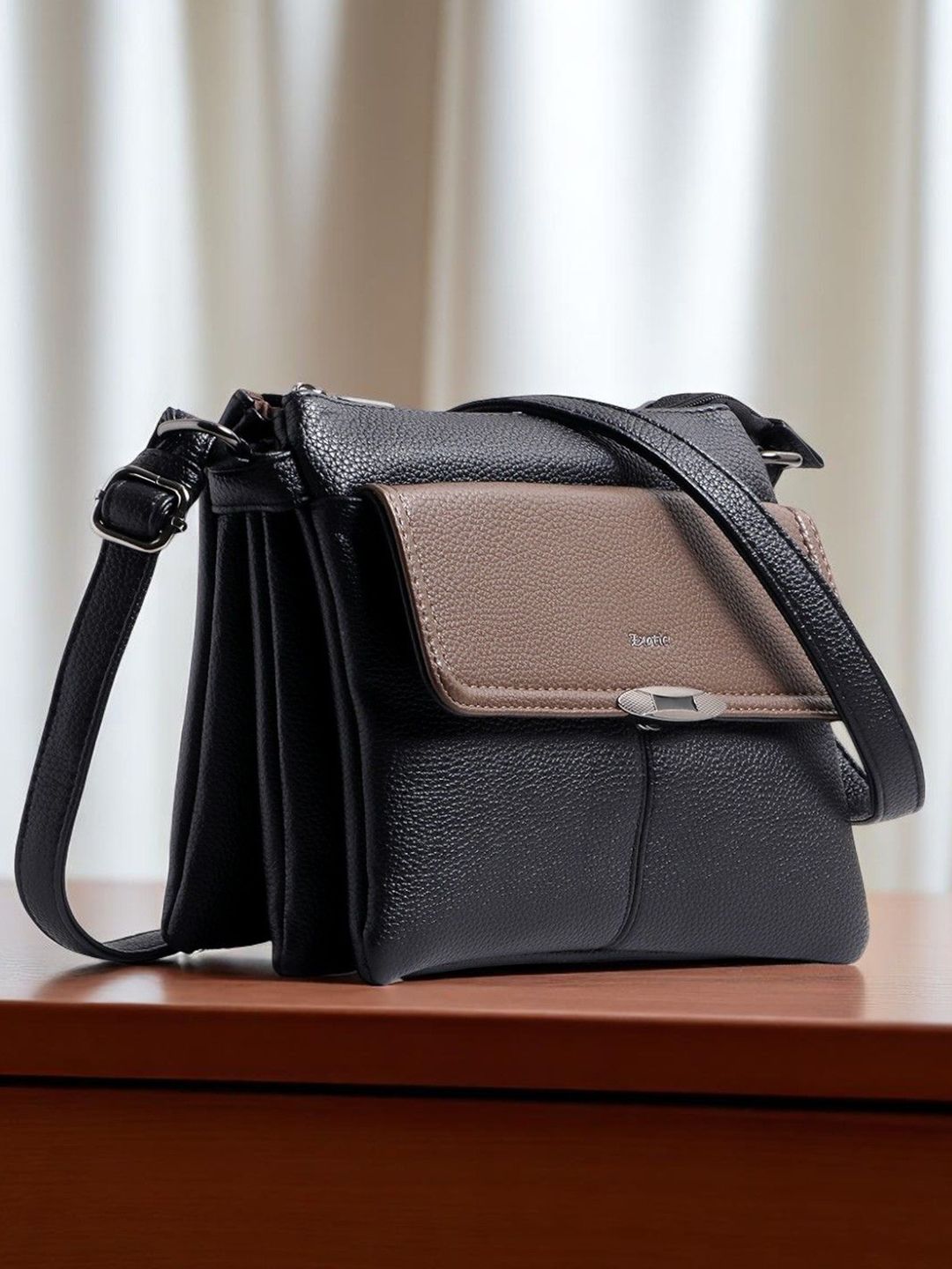 Buy Exotic Colourblocked Synthetic Leather Structured Sling Bag -  - Accessories for Women