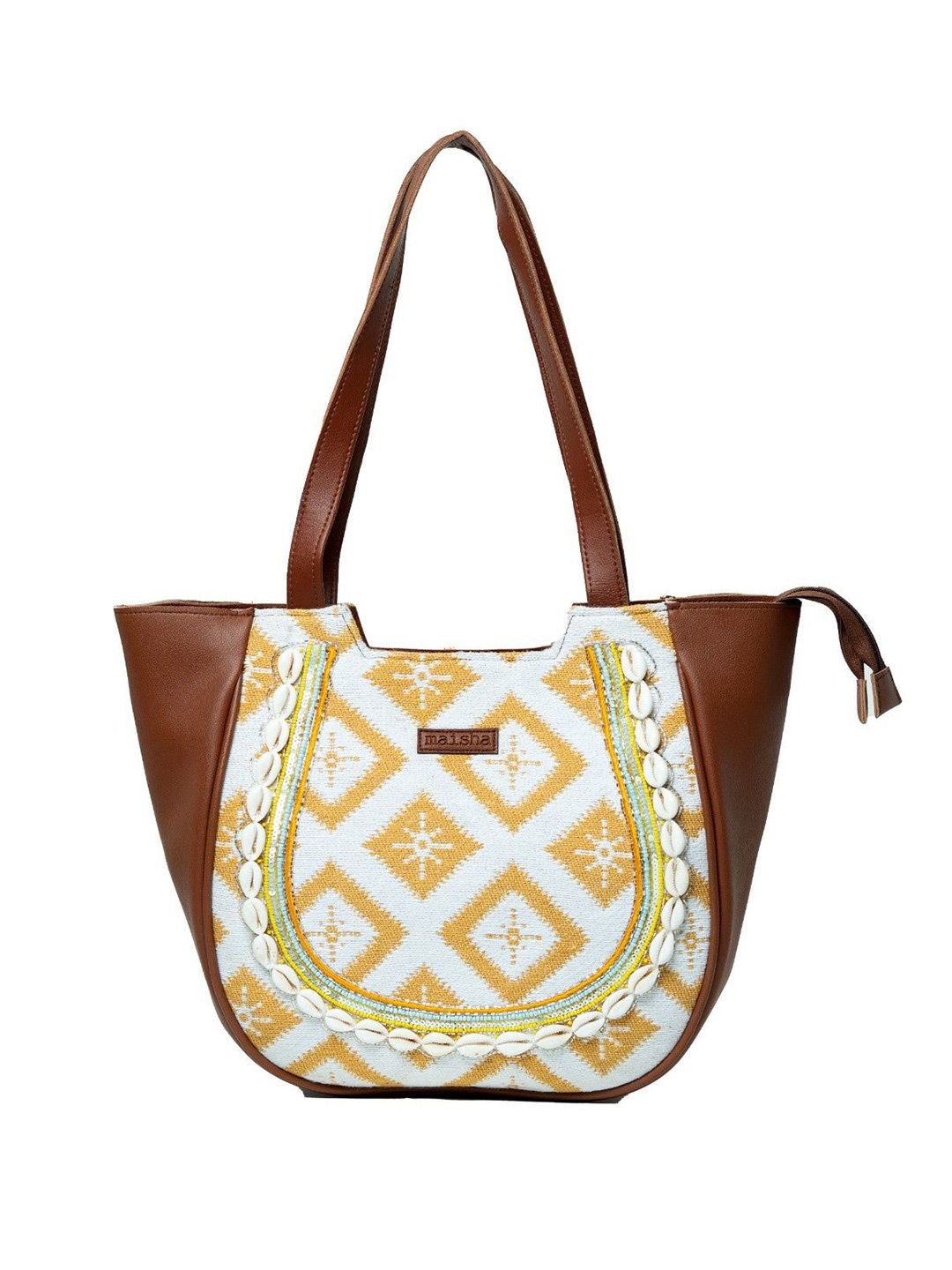 Maisha Textured Structured Shoulder Bag
