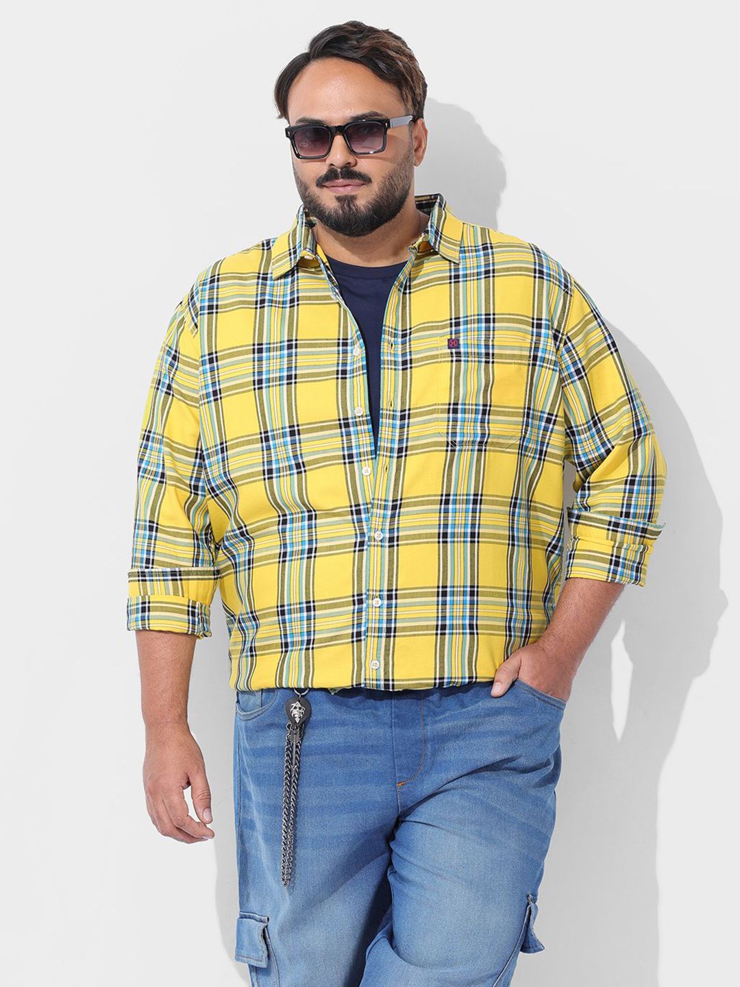 Hardsoda by The Indian Garage Co Men Checked Casual Shirt