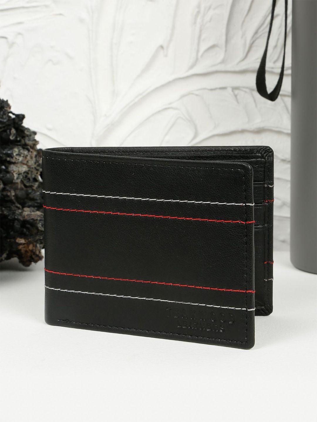 Teakwood Leathers Men Leather Two Fold Wallet