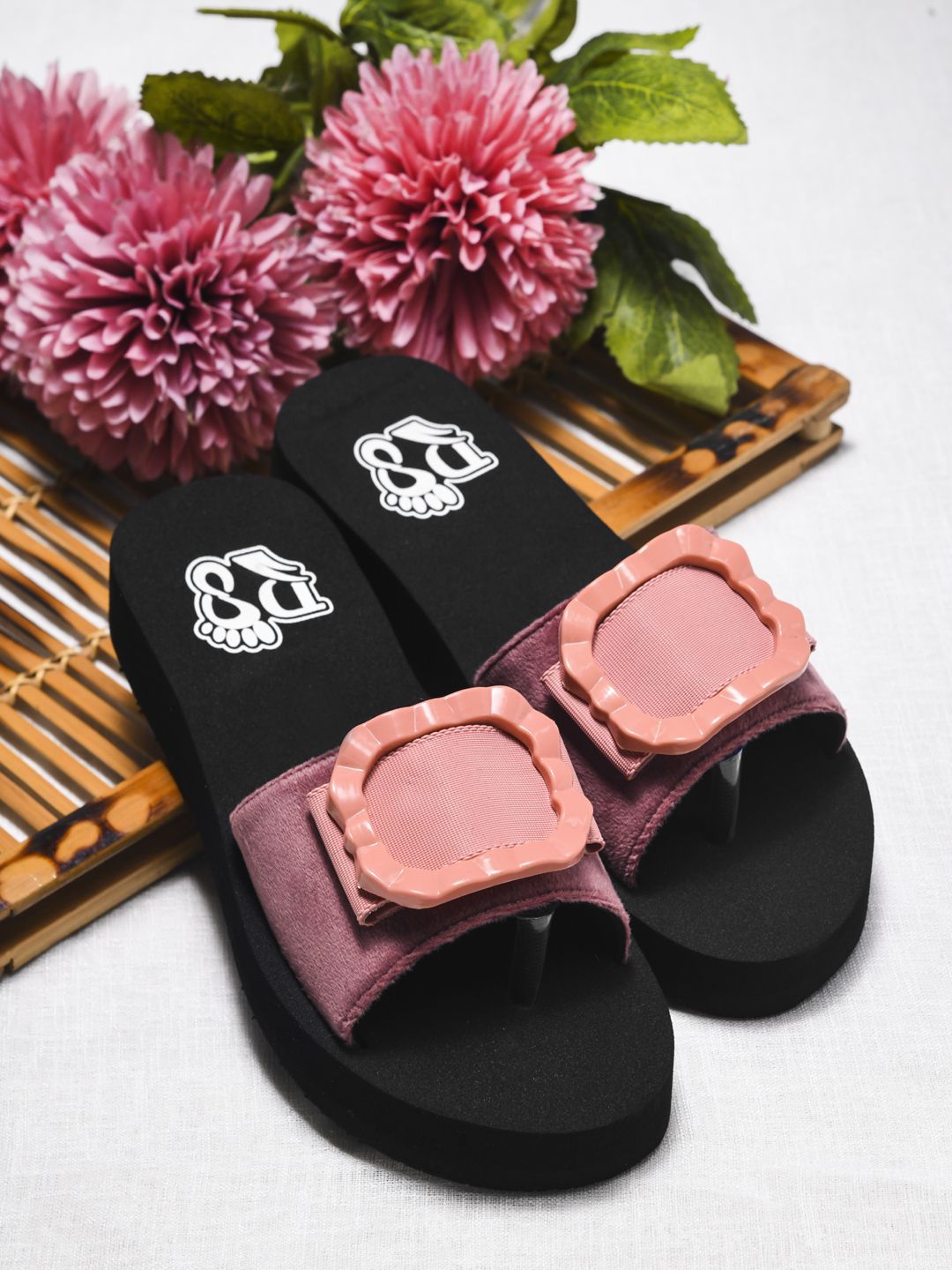 Rasambh Women Rubber Open Toe Flats