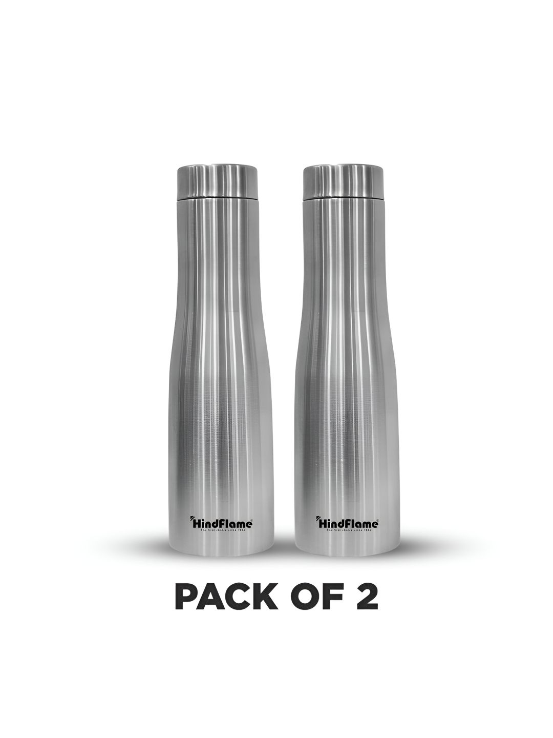 Hindflame Silver Flamingo (Pack of 2)Stainless Steel Wall Vacuum Water Bottle 1000ml