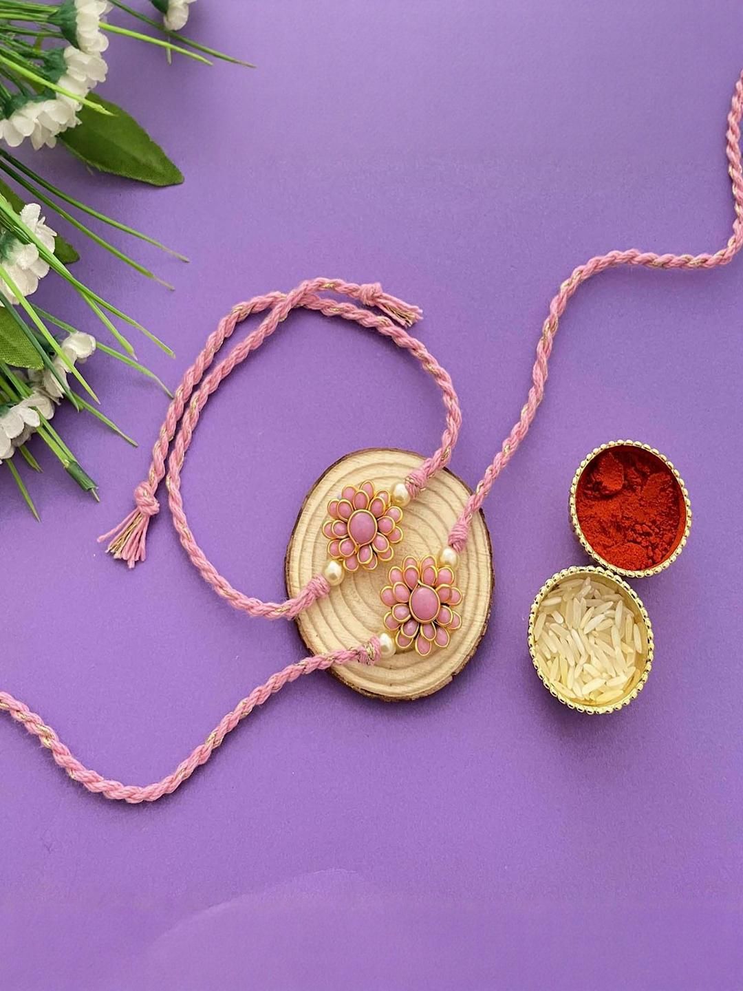 Handmade Theard Rakhi for Bhaiya-Bhabhi/men/boys/sister
