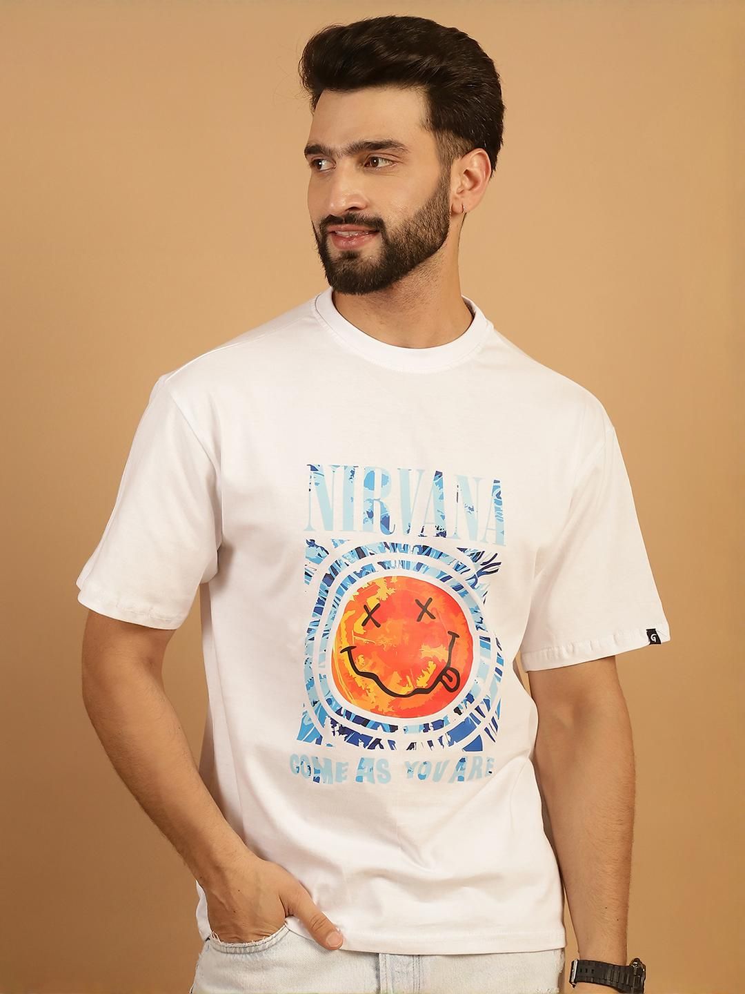 Oversized Graphic White T-Shirt